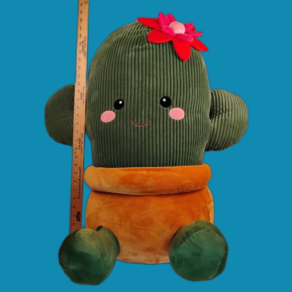 VHTF Aldi Large / Jumbo Plush Cactus by Little Town ~ 28" x 27" ALDI Exclusive!!